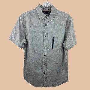 Mossimo - Grey - Short Sleeve Button Up